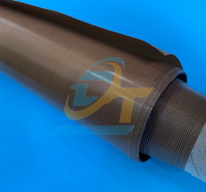 Vải teflon chịu nhiệt màu nâu không keo 0.13mm x 1m